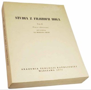 STUDIA Z FILOZOFII BOGA Tom 2