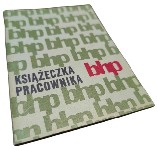 KSIĄŻECZKA PRACOWNIKA BHP Robert Trzeciecki
