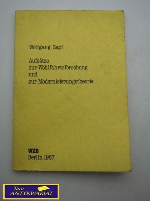 AUFSATZE ZUR WOHLFAHRTSORSCHUNG UND ZUR...