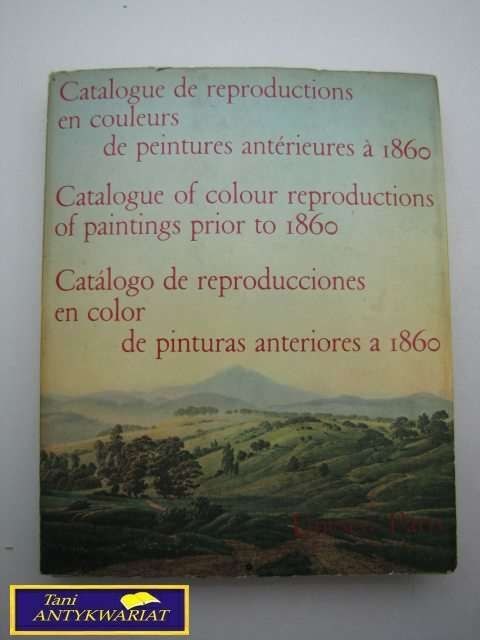 CATALOGUE DE REPRODUCTIONS EN COULEURS DE PEINTURE