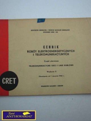 CENNIK ROBÓT ELEKTROENERGETYCZNYCH cz 1