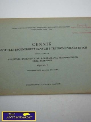 CENNIK ROBÓT ELEKTROENERGETYCZNYCH cz 4
