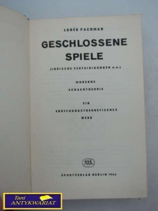 GESCHLOSSENE SPIELE