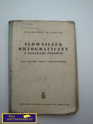 SŁOWNICZEK ORTOGRAFICZNY Z ZASADAMI PISOWNI