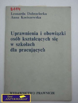 UPRAWNIENIA OBOWIĄZKI OSÓB KSZTAŁCĄCYCH...