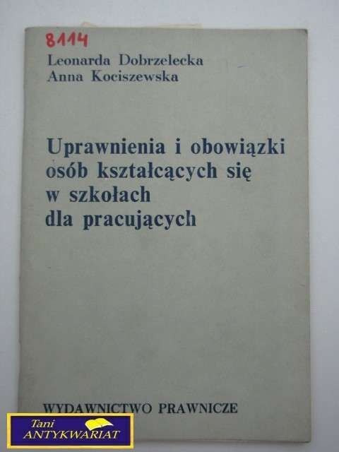 UPRAWNIENIA OBOWIĄZKI OSÓB KSZTAŁCĄCYCH...