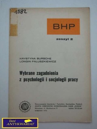 WYBRANE ZAGADNIENIA Z PSYCHOLOGII I SOCJOLOGII ..
