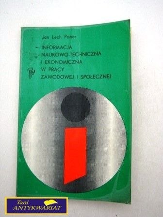 INFORMACJA NAUKOWO-TECHNICZNA I EKONOMICZNA W...
