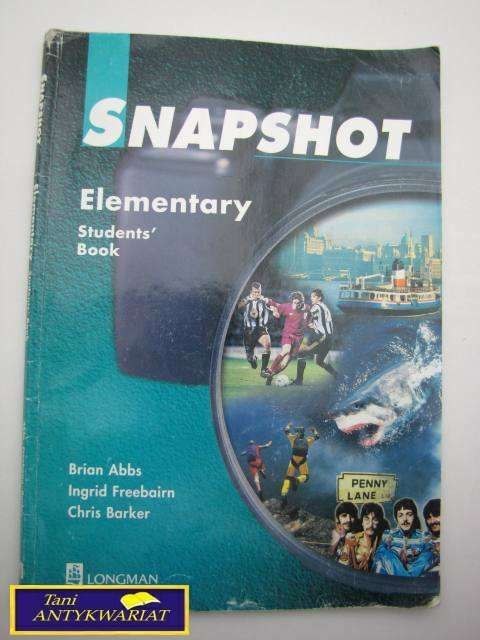 SNAPSHOT ELEMENTARY STUDENTS' BOOK
