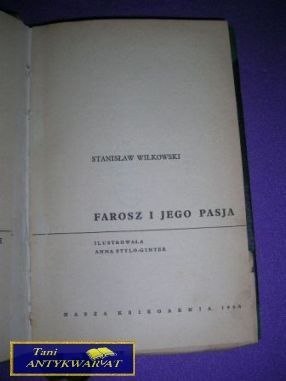FAROSZ I JEGO PASJA-S.Wilkowski