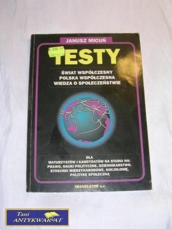TESTY ŚWIAT WSPÓŁCZESNY POLSKA WSPÓŁCZESNA